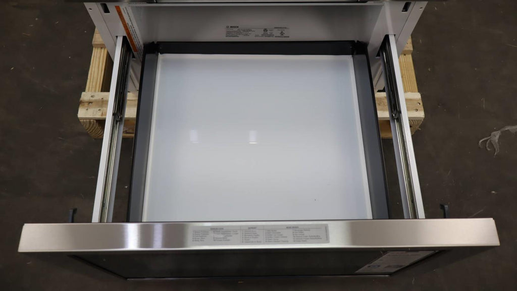 Bosch 800 Series HMD8454UC 24" 1.2 CuFt. Cap 950 Watt Smart Microwave Drawer Pic