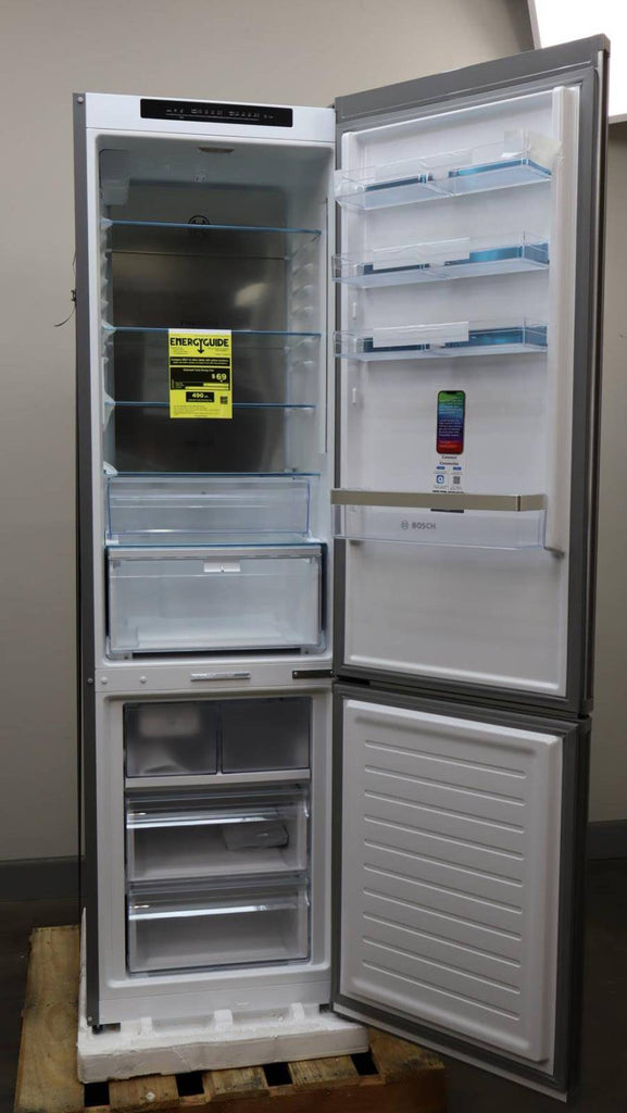 Bosch 800 Series 24" Freestanding Bottom Freezer Smart Refrigerator B24CB80ESS