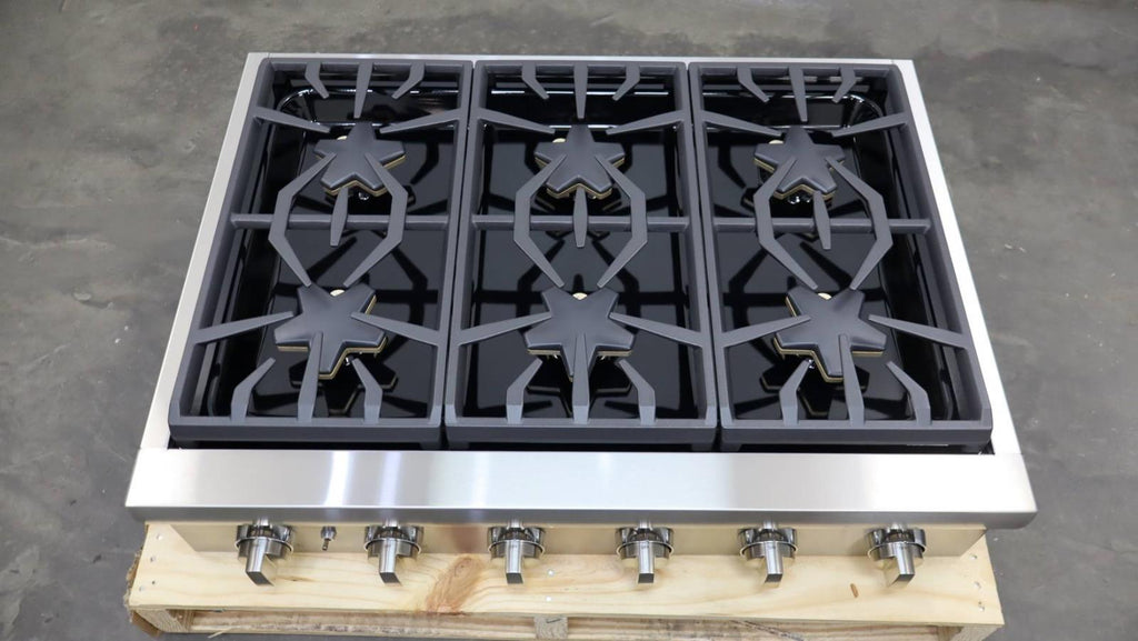 Thermador 36" Professional Series Stainless 6 Sealed Burner Gas Rangetop PCG366W