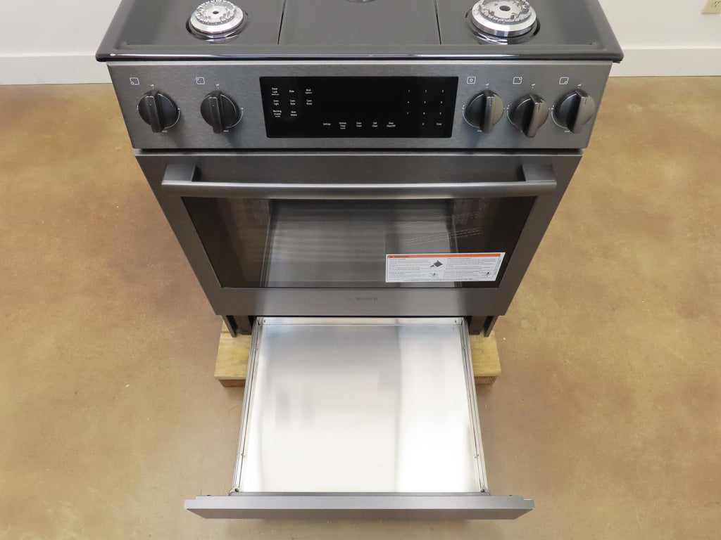 Bosch 800 Series HGI8046UC 30" Slide-In Gas Black Stainless Range Images