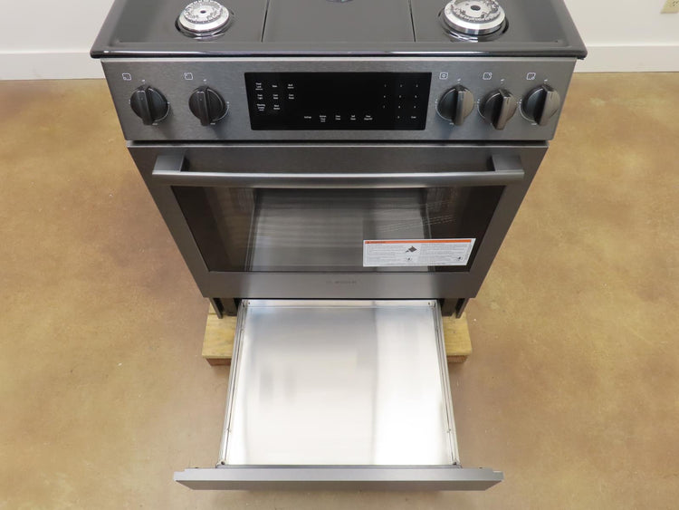 Bosch 800 Series HGI8046UC 30" Slide-In Gas Black Stainless Range Images