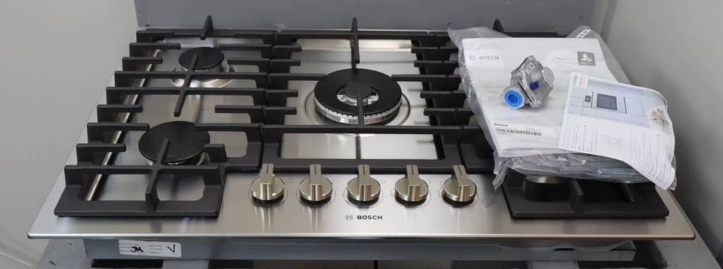 Bosch 30" 5 Sealed Burners Stainless Built-In 800 Series Gas Cooktop NGM8059UC