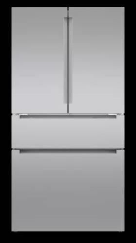 Bosch 800 Series 36" Freestand Stainless 20.5 Cu.Ft. French Door B36CL80ENS