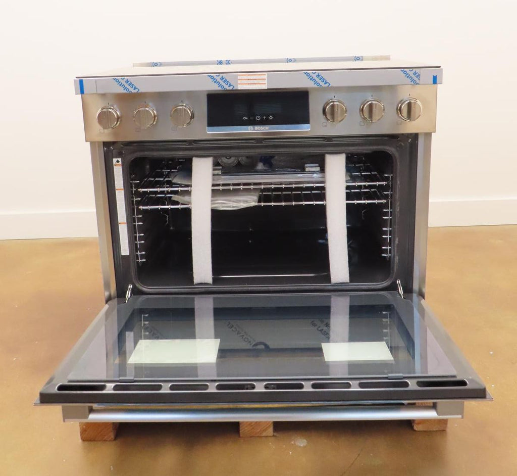 Bosch 800 Series HIS8655U 36" Slide-In Induction Stainless Steel Range