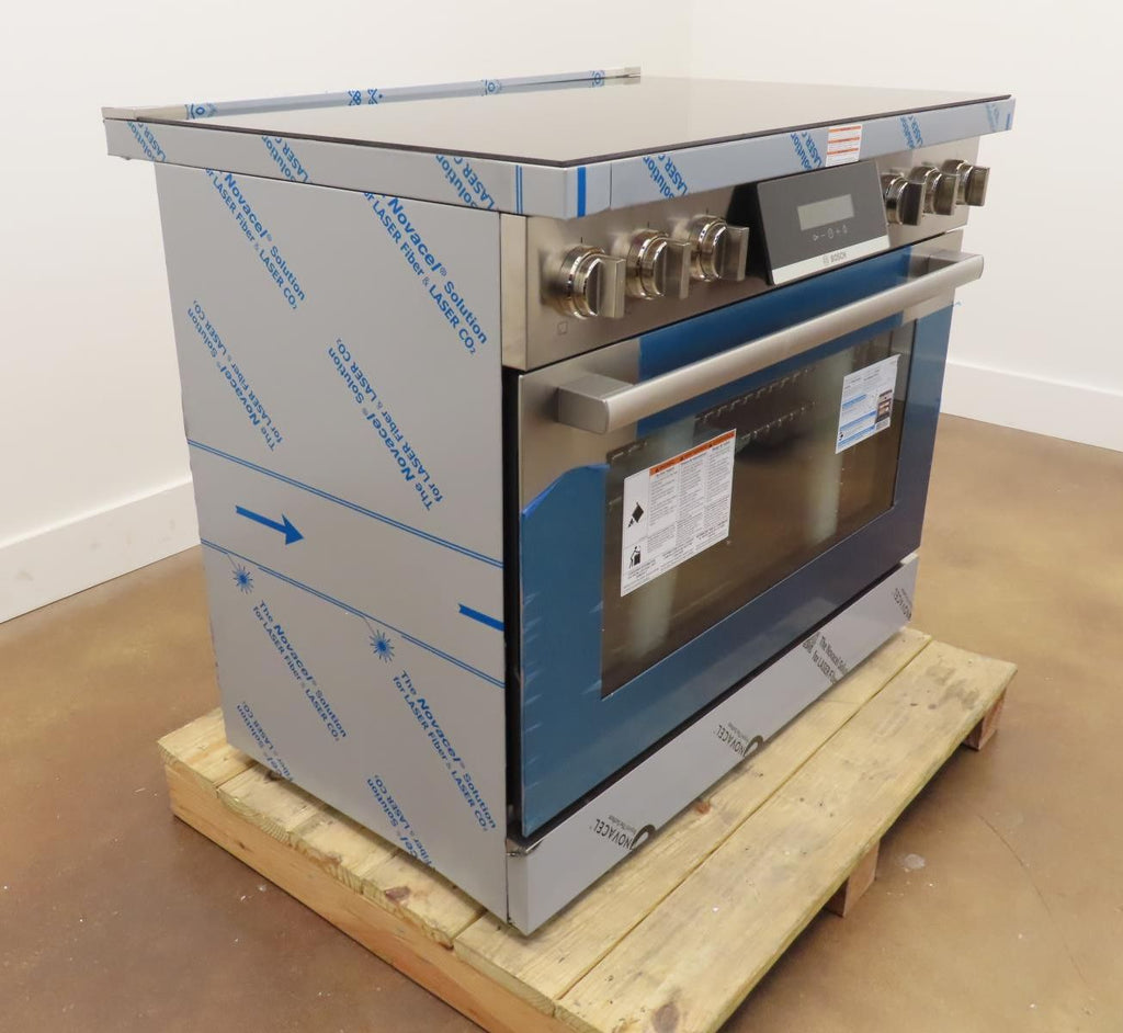 Bosch 800 Series HIS8655U 36" Slide-In Induction Stainless Steel Range