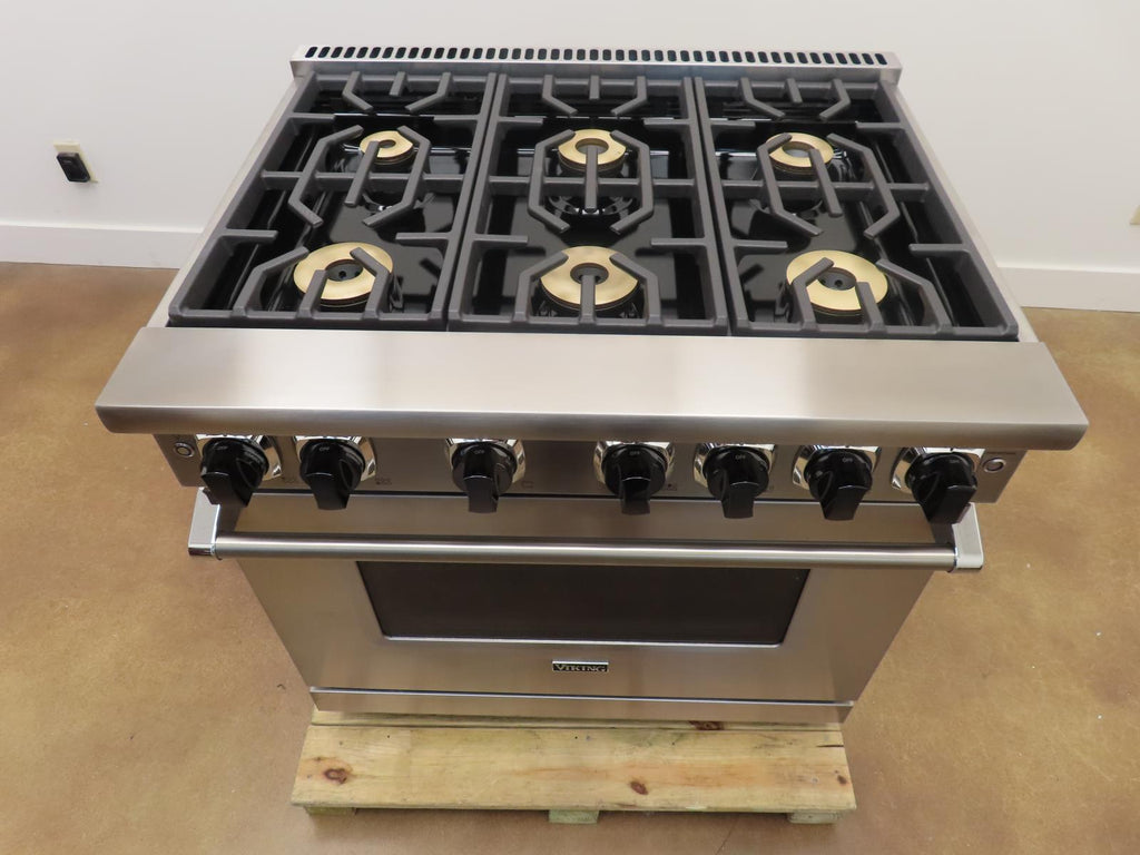 Viking 7 Series VGR73626BSS 36" Sealed Burner Gas Range Stainless S. 2024 Model