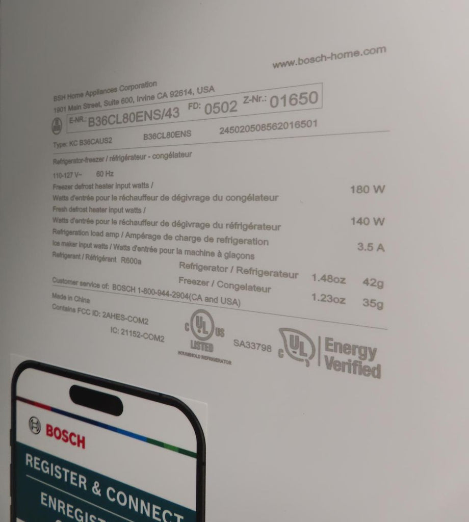 Bosch 800 Series B36CL80ENS 36" Counter Door French Door Refrigerator