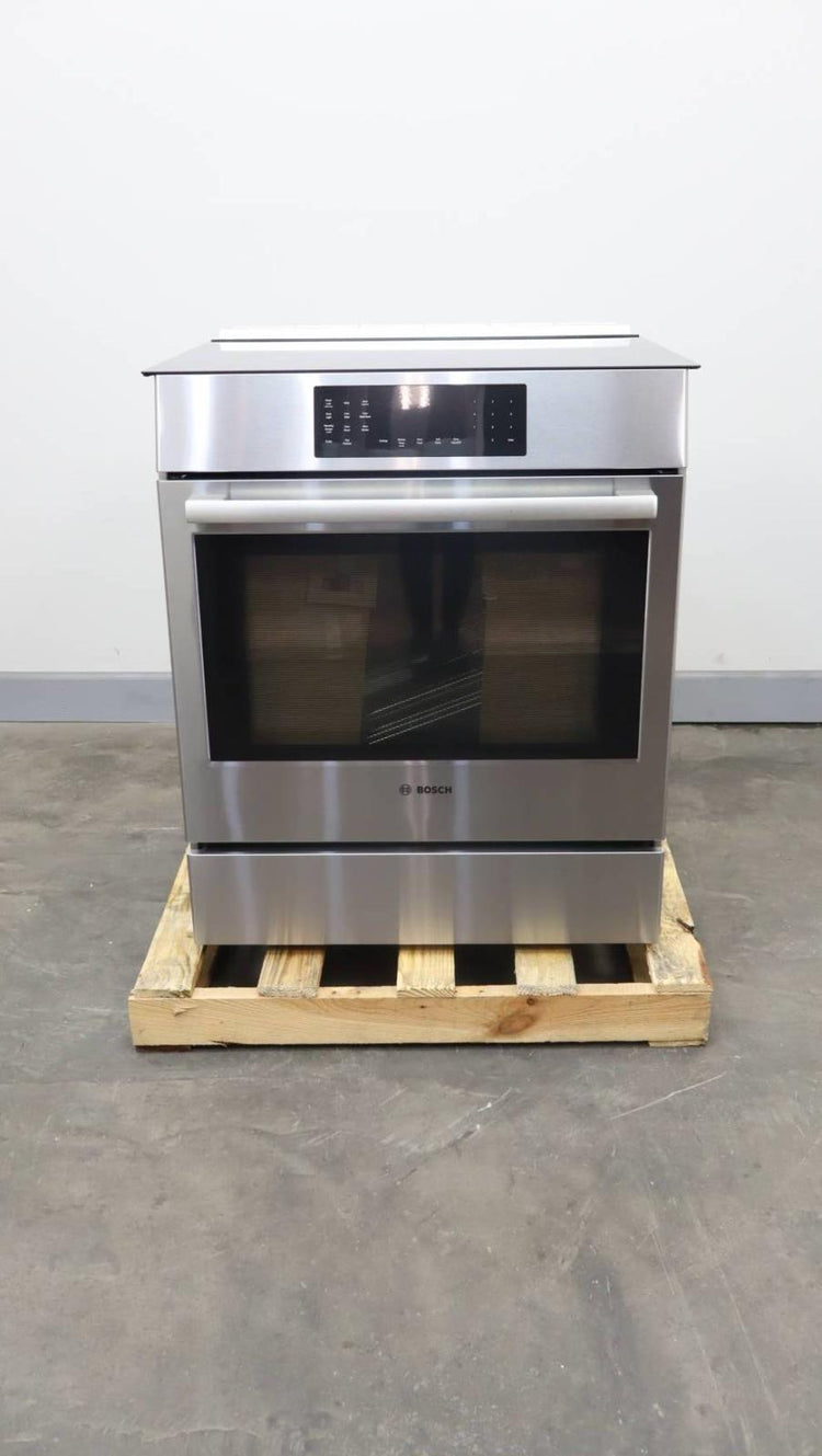 Bosch Benchmark Series 30 Inch SS 4 Elements Slide-In Induction Range HIIP057U