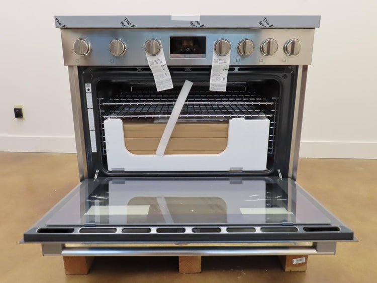 Bosch 800 Series HGS8655UC 36" Stainless  Gas Range with 6 Sealed Burners Images