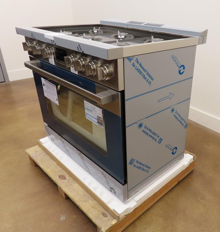 Bosch 800 Series HGS8655UC 36" Stainless  Gas Range with 6 Sealed Burners Images