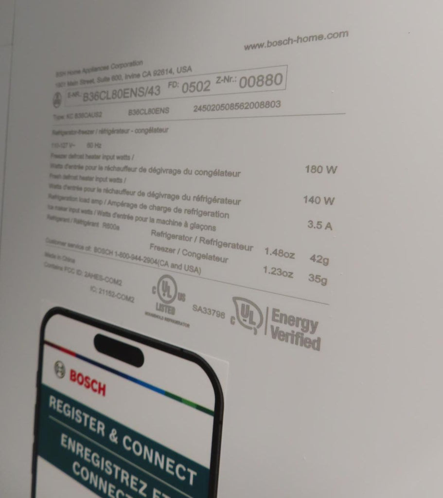 Bosch 800 Series B36CL80ENS 36" Counter Door French Door Refrigerator