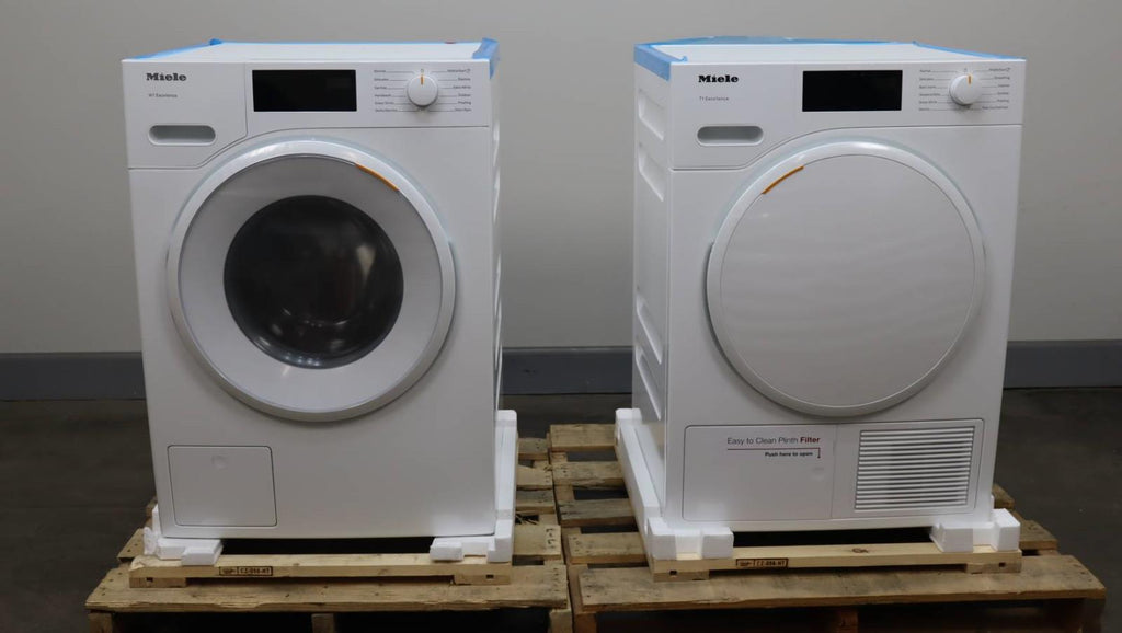 Miele 24" White Front Load Classic Washer and Dryer Set WXD160WCS / TXD160WP