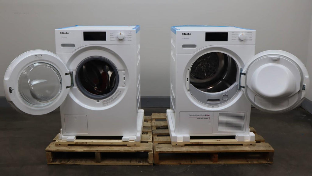 Miele 24" White Front Load Classic Washer and Dryer Set WXD160WCS / TXD160WP