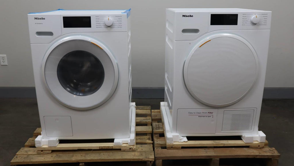 Miele 24" White Front Load Washer and Dryer Classic Set WXD160WCS / TXD160WP