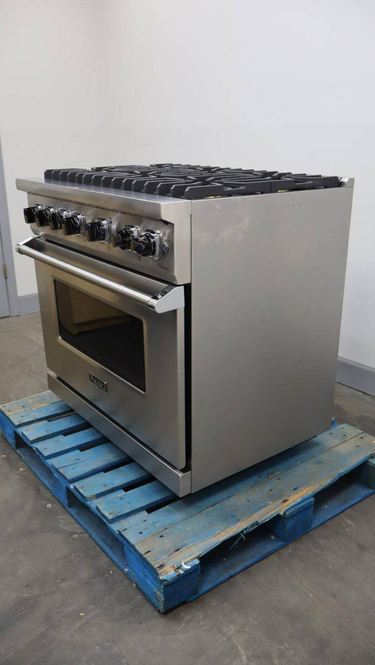 Viking 5 Series 36" Stainless Steel 2021 Pro-Style Gas Range VGR5366BSS