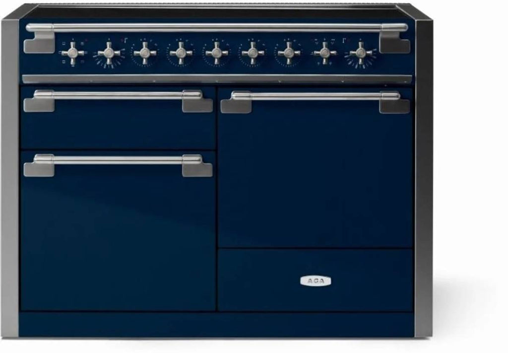 AGA Elise 48" Freestanding Induction Range Triple Oven Indigo/Nic AEL481ININD