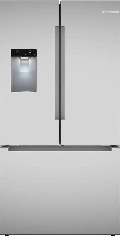 Bosch 100 Series B36FD10ENS 36" Freestanding French Door Smart Refrigerator