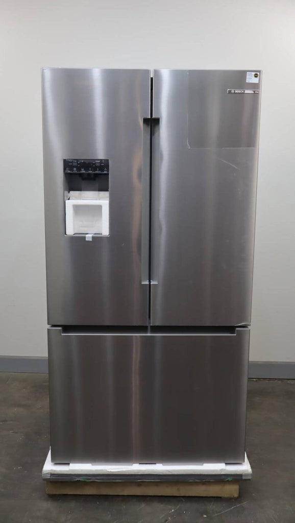 Bosch 100 Series 36" Freestanding French Door SS Smart Refrigerator B36FD10ENS