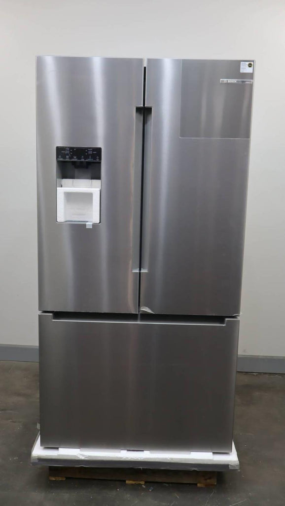 Bosch 100 Series 36" Freestanding French Door Smart Refrigerator B36FD10ENS Pics