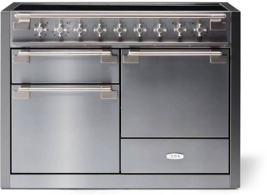 AGA Elise Series AEL481INSS 48" 5 Element Stainless Freestanding Induction Range