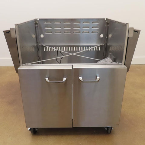 Cart with Front Storage Access Doors for a Lynx L30TRFLP Grill