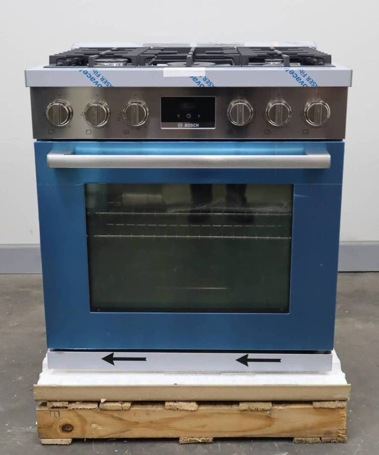 Bosch 30" 5 Burner 3.6 Cu.ft SS Freestanding Gas  800 Series Range HGS8055UC