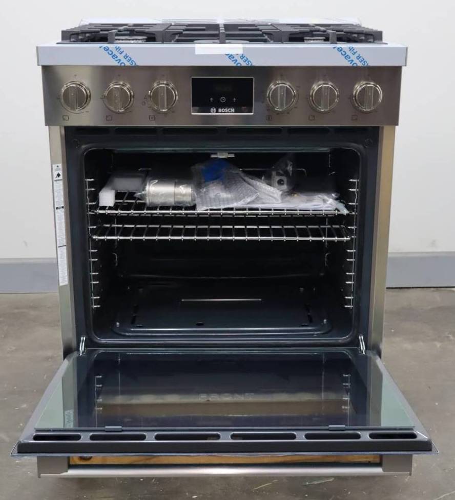 Bosch 30" 5 Burner 3.6 Cu.ft SS Freestanding Gas  800 Series Range HGS8055UC