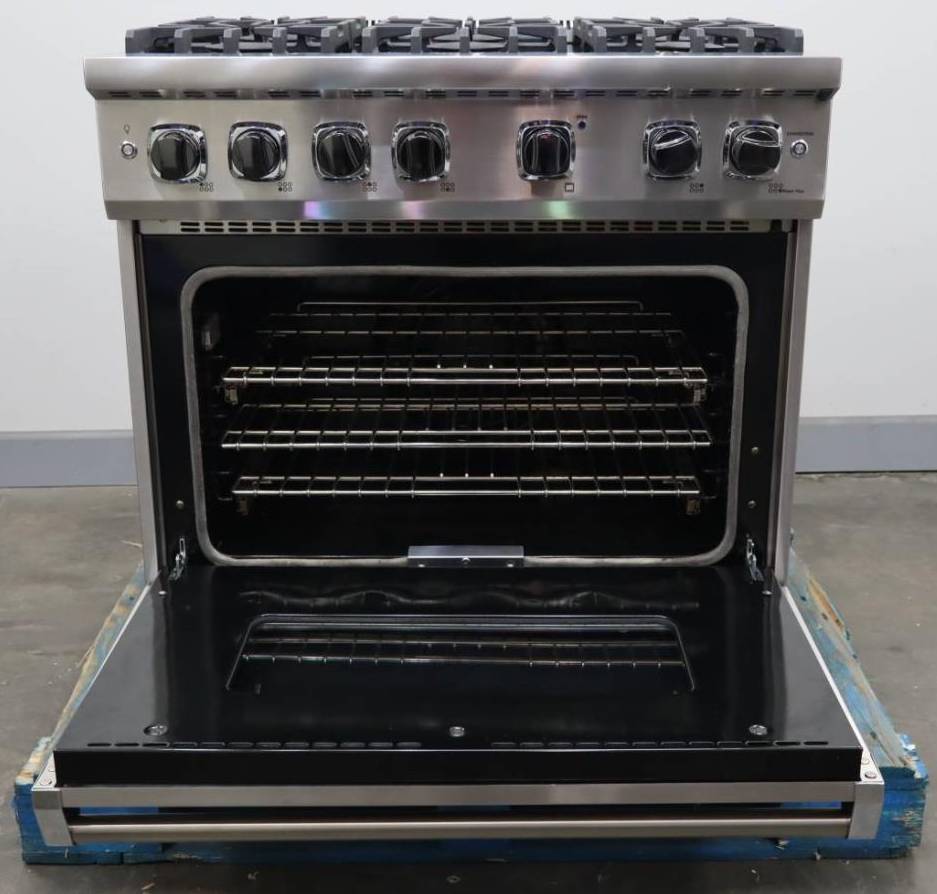 Viking 5 Series 36" Stainless Steel 2021 Pro-Style Gas Range VGR5366BSS