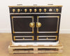 La Cornue CornuFe 110 C1NF 43" Matte Black Freestanding Dual Fuel Range 5 Burner