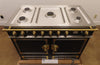 La Cornue CornuFe 110 C1NF 43" Matte Black Freestanding Dual Fuel Range 5 Burner