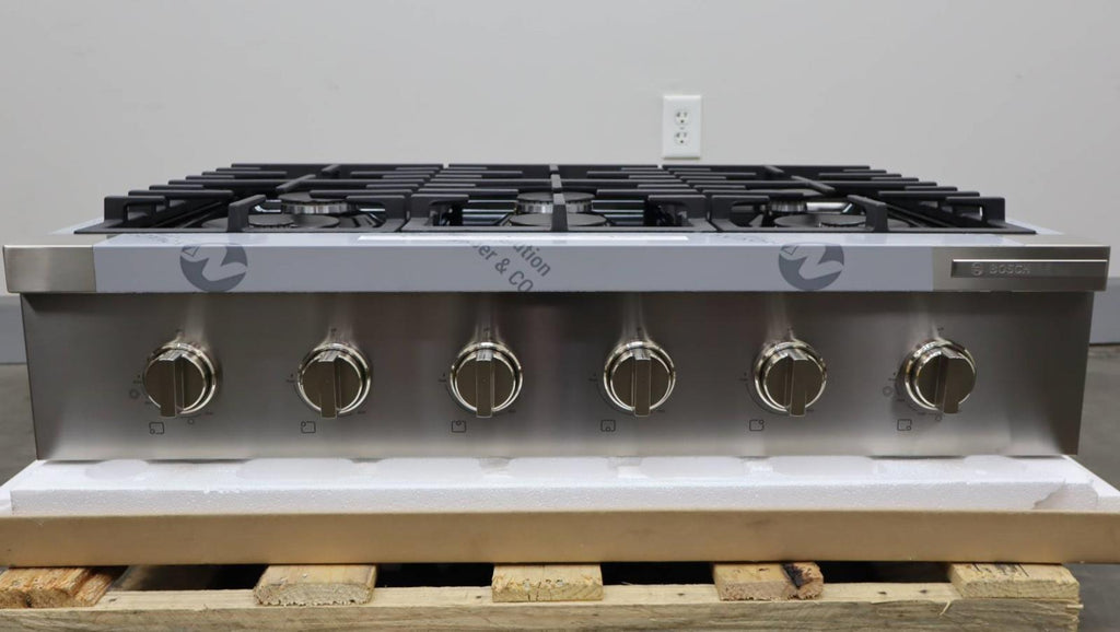 Bosch 800 Series 36" Gas Rangetop Stainless Steel 6 Sealed Burners RGM8658UC
