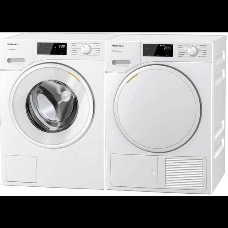 Miele 24" White Front Load Classic Washer and Dryer Set WXD160WCS / TXD160WP