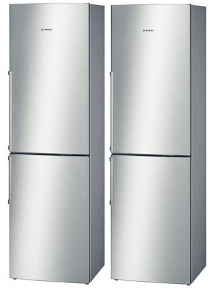 NIB Bosch 500 Serie 24" Counter Depth Bottom-Freezer Refrigerator Set B11CB50SSS