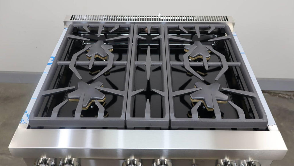Thermador Pro Harmony Professional 30" 4 Pedestal Star Burner Gas Range PRG304WH