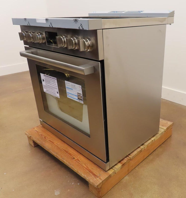 Bosch 800 Series HDS8055U 30" Freestanding Dual Fuel Range Stainless Steel Pics