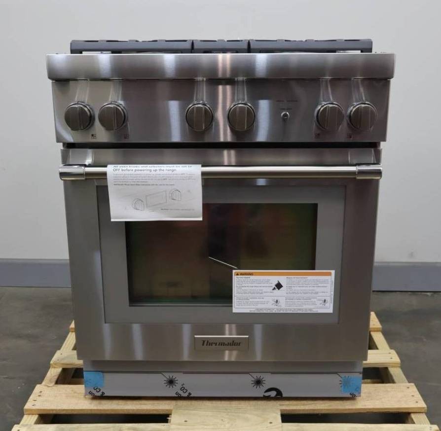 Thermador Pro Harmony Professional 30" 4 Pedestal Star Burner Gas Range PRG304WH