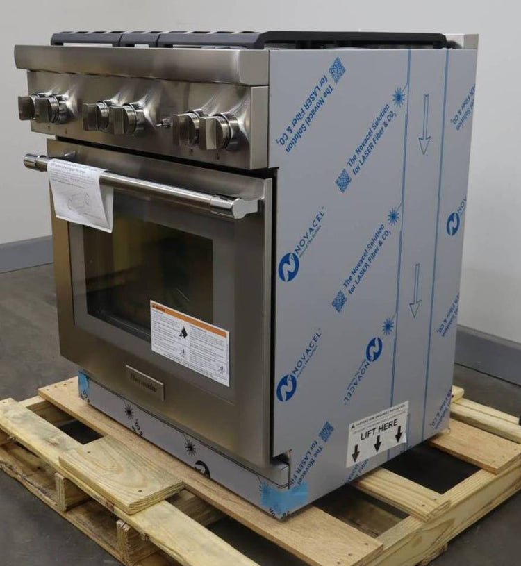 Thermador Pro Harmony Professional 30" 4 Pedestal Star Burner Gas Range PRG304WH