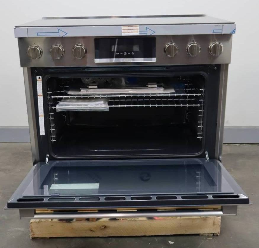Bosch 36" Slide-In 3.7 cu.ft 5 Elements 800 Series Induction Range HIS8655U