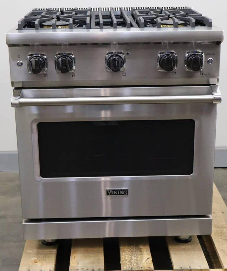 Viking 30" 4 Burners ProFlow SS Professional 5 Series 2023 Gas Range VGR5304BSS