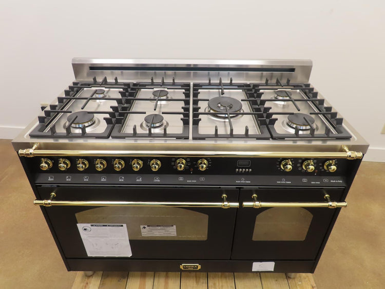 LOFRA Dolcevita RKOD48MMG700 48" Freestanding Dual Fuel Matte Black Range
