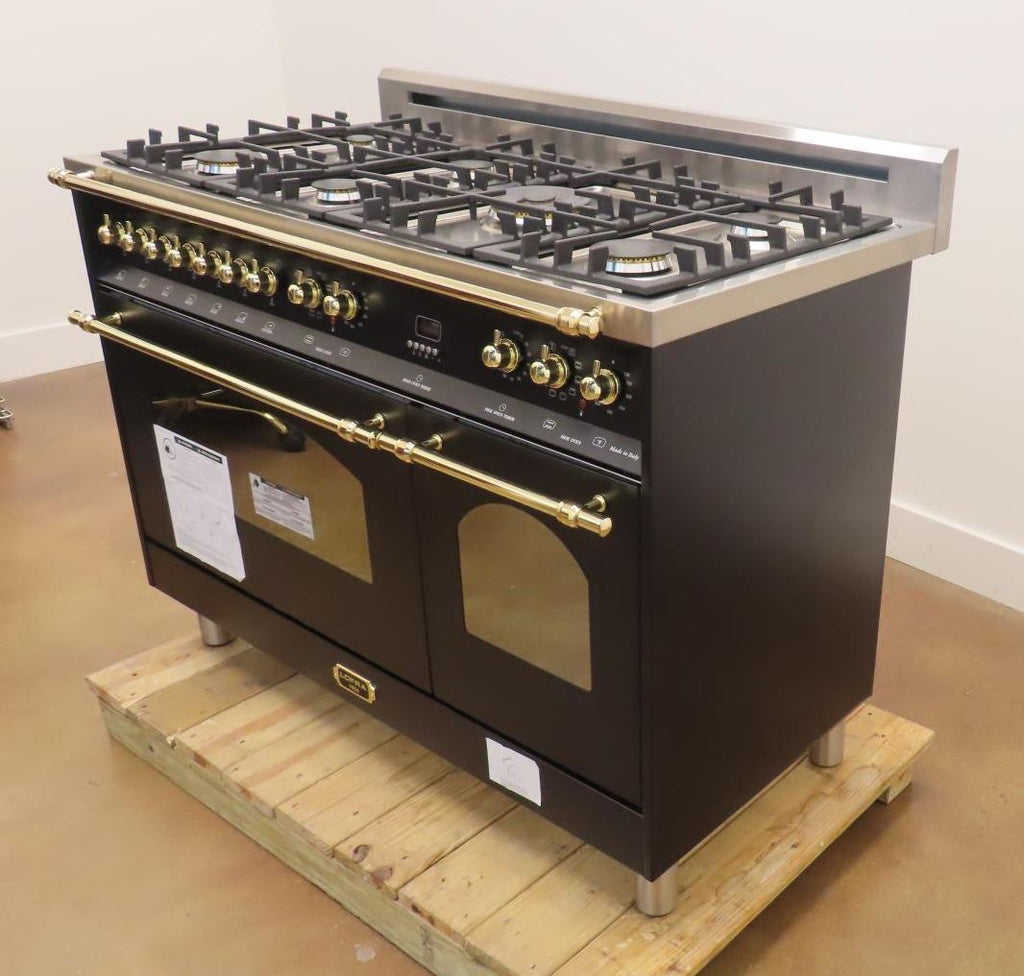 LOFRA Dolcevita RKOD48MMG700 48" Freestanding Dual Fuel Matte Black Range