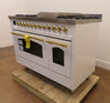 Ilve Nostalgie II Collection UP48FNMPWHG 48 Inch Freestanding Dual Fuel Range