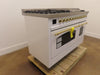 Ilve Nostalgie II Collection UP48FNMPWHG 48 Inch Freestanding Dual Fuel Range
