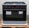 Bosch 36" 800 Series 6 Sealed Burner Black Stainless Duel Fuel Range HDS8645U