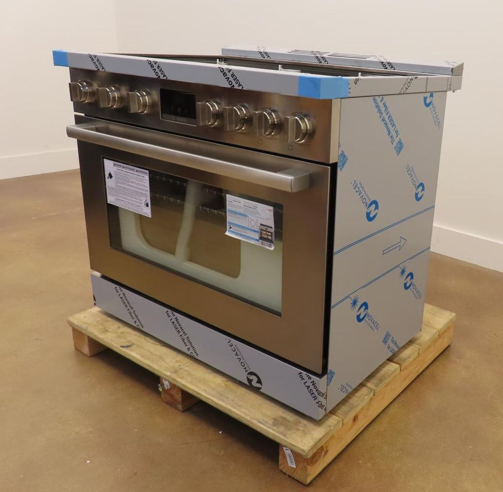 Bosch 800 Series HGS8655UC 36" Stainless Gas Range with 6 Sealed Burners