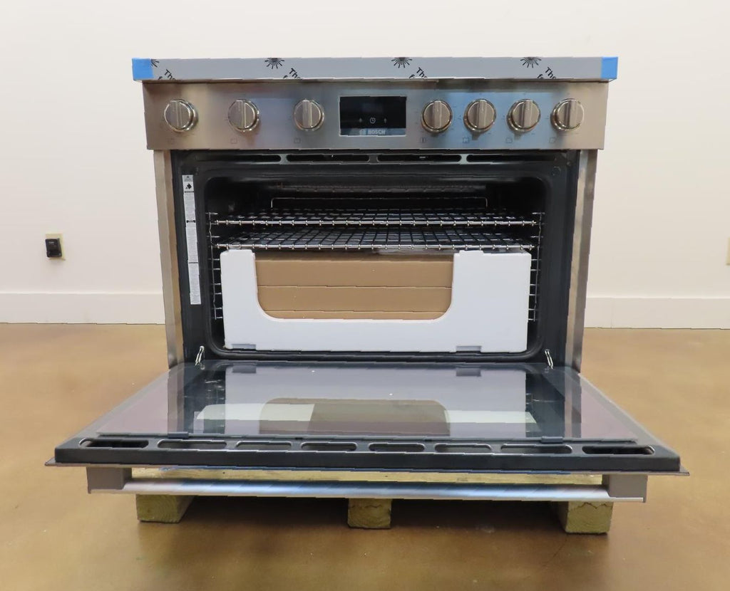 Bosch 800 Series HGS8655UC 36" Stainless Gas Range with 6 Sealed Burners Pics