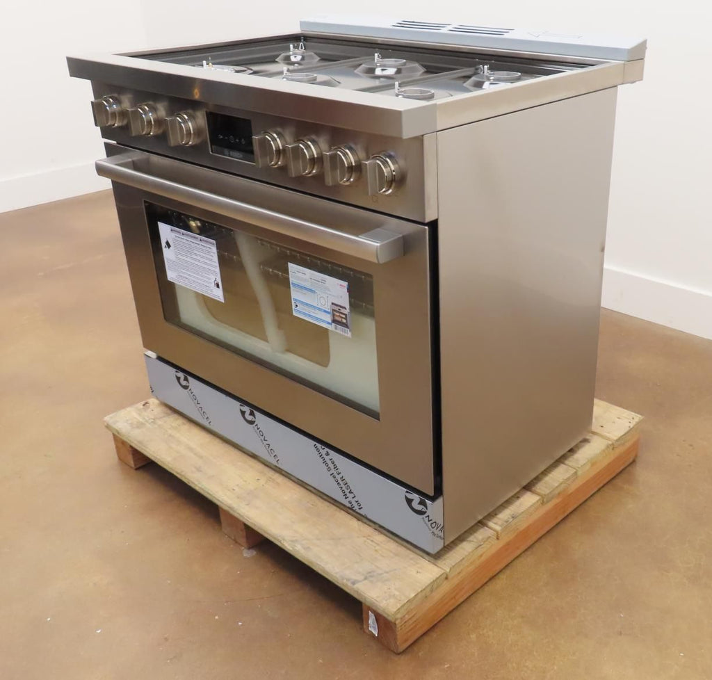 Bosch 800 Series HDS8655U 36" 6 Burner Dual Fuel Convection Range Pictures