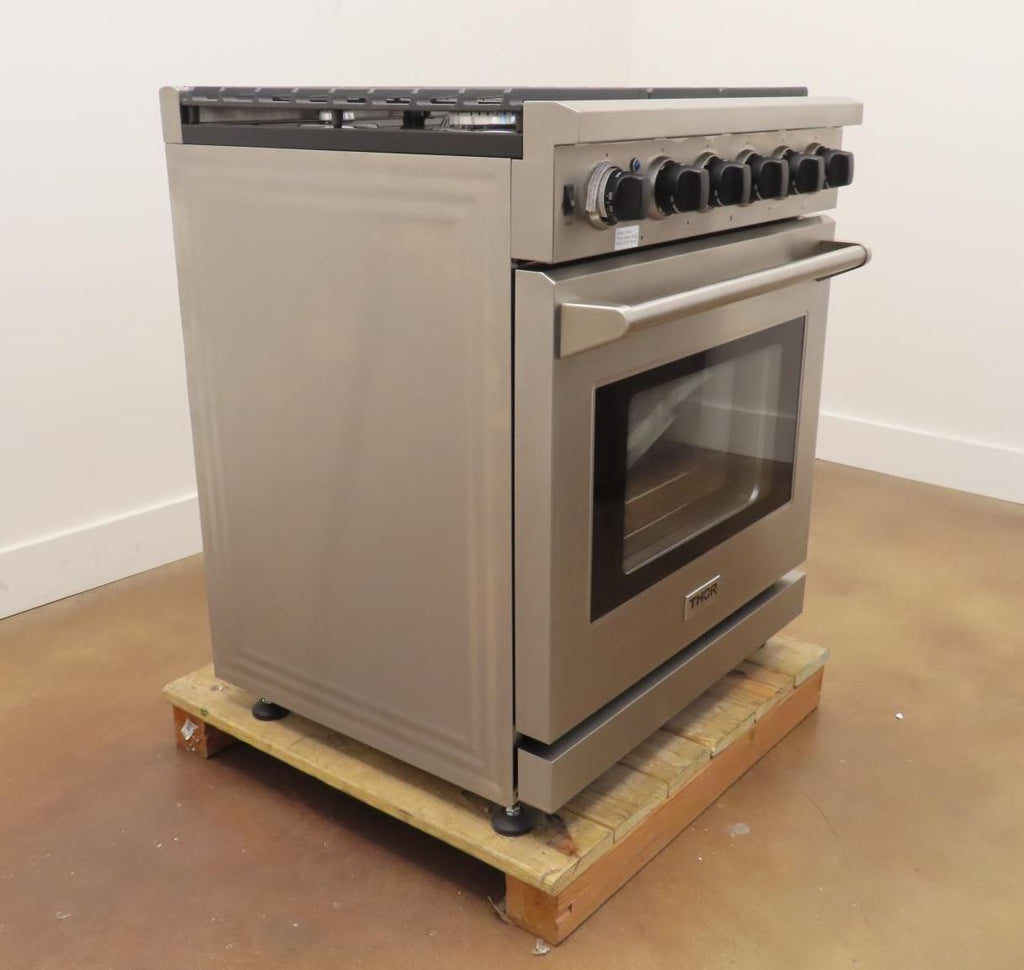 Thor Kitchen LRG3001U 30 Inch Freestanding Gas Range Stainless Steel