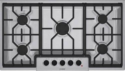 Bosch 500 Series NGM5659UC 36 Inch Gas Cooktop with 5 Sealed Burners