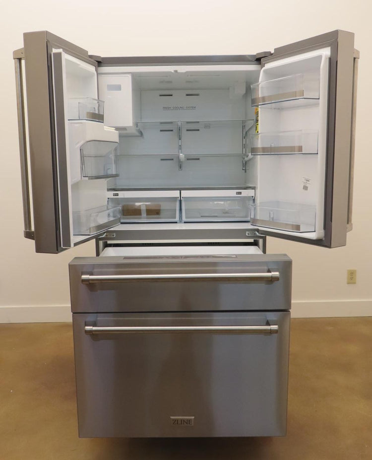 ZLINE RFMW36 36" Counter Depth 4-Door French Door Refrigerator